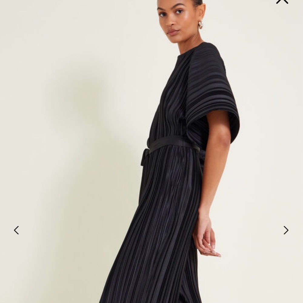ASOS Black Pleated Jumsuit